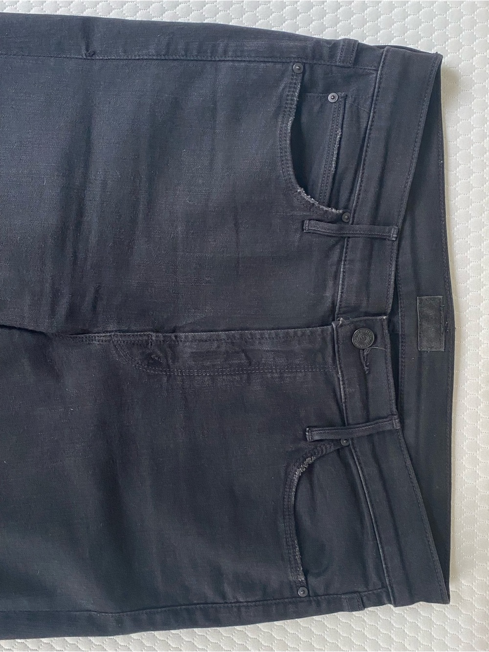 Mother: Denim- Black Mid-Rise Dazzler - Picture 6 of 9